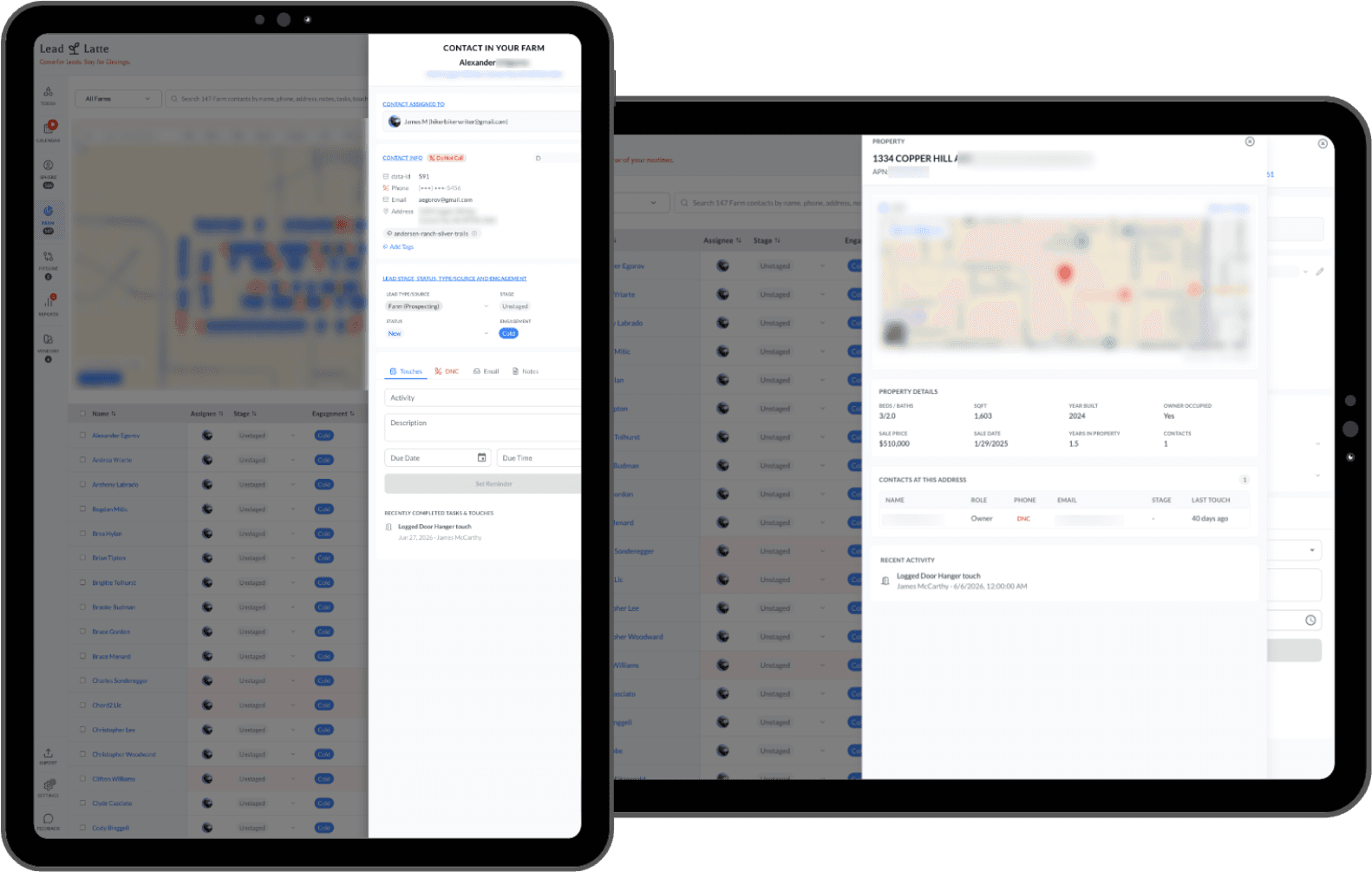 Contact & Property Views